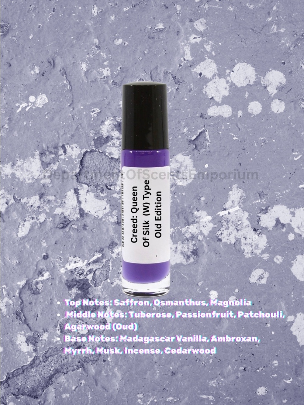 Queen Of Silk (W) Type 1/3 Oz Glass Roll-On Bottle